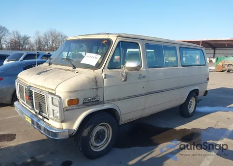 1986 GMC Rally Wagon G3500 z USA, uszkodzony, nr VIN 2G0GG35J3G4522841